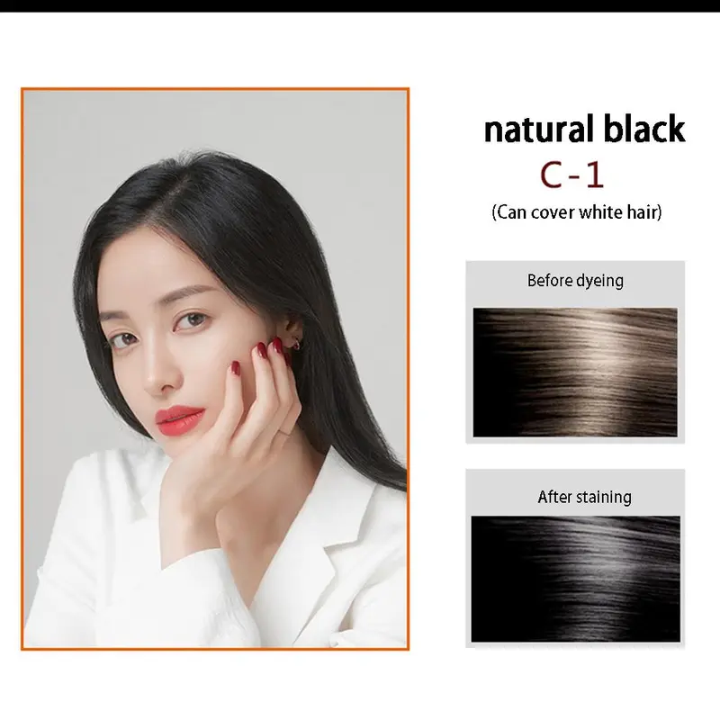 Pewarna Rambut Sampo Pengubah Warna Rambut Pewarna Rambut Ekstrak Jahe Alami Tahan Lama Alat Penata Rambut 5