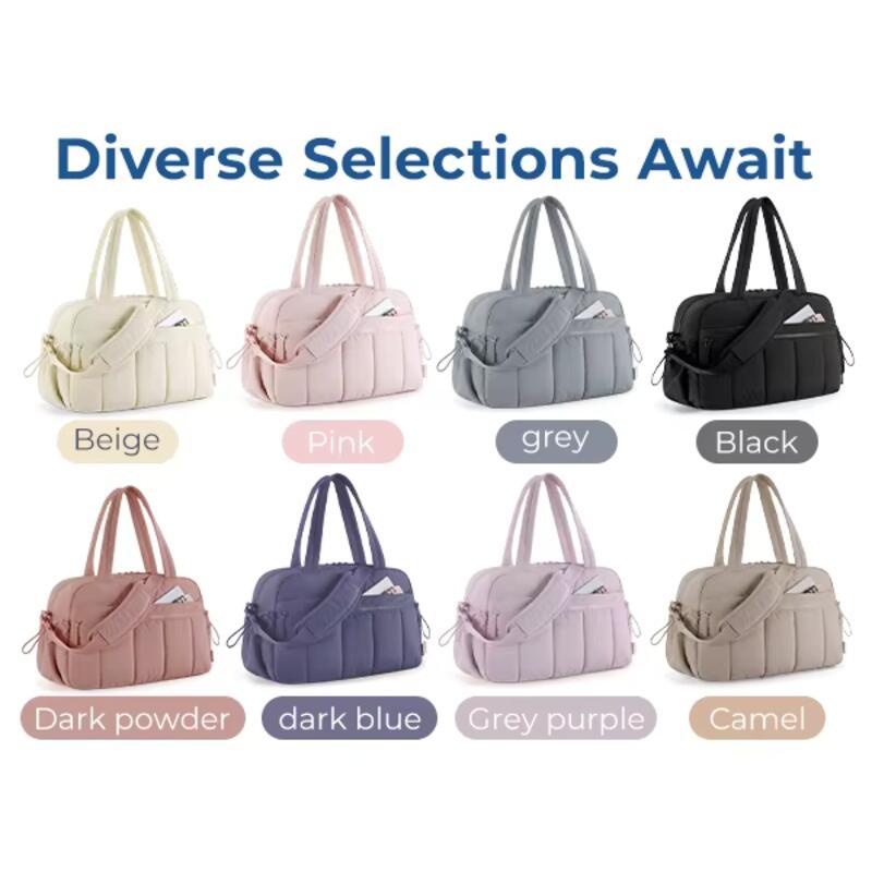 Product Introduction of กระเป๋าเดินทาง Duffel, BAGSMART, สำหรับผู้หญิง, พร้อมกระเป๋าอาบน้ำ, พกพาสำหรับวันหยุดสุดสัปดาห์, กันน้ำ, เหมาะสำหรับใช้ในสนามบิน, ลากมือ, Cabin 34