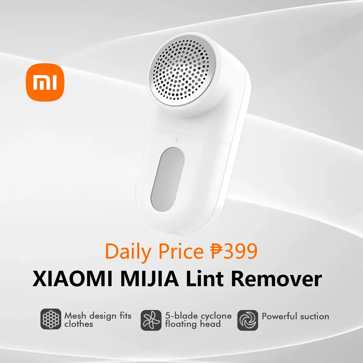 Xiaomi Lint Remover Hair Ball Trimmer Sweater Remover Cutter USB Charging Electric Pellet Machine Clothes Lint Easy Carry Clothing Fluff Pellet Remover Pellet Machine Portable Lint Eliminator Clothes present