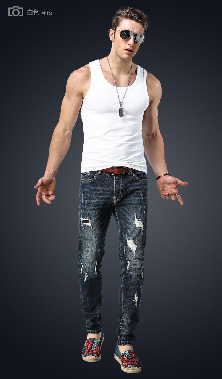 Product Introduction of 2025] Men's Vest Pure Cotton Breathable Sports Summer Slim Fit Sleeveless Solid Color Fashion Tank Top for Men 9