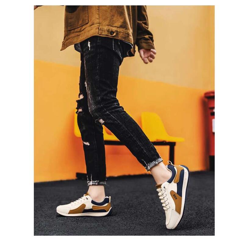 Product Introduction of Forrest Gump men's breathable odor proof in summer. suitable work leisure. They are small white board shoes, large size 46, can be used for sports and trendy shoes 16