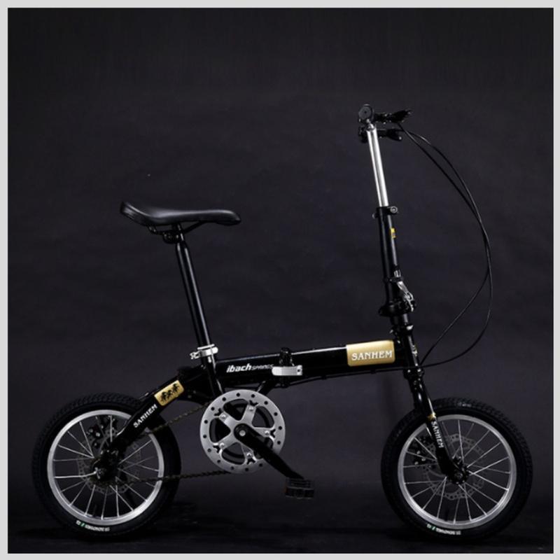 Xe đạp gấp gọn 14inch khung carbon siêu nhẹ bộ đề 5 số phong cách cá tính 2