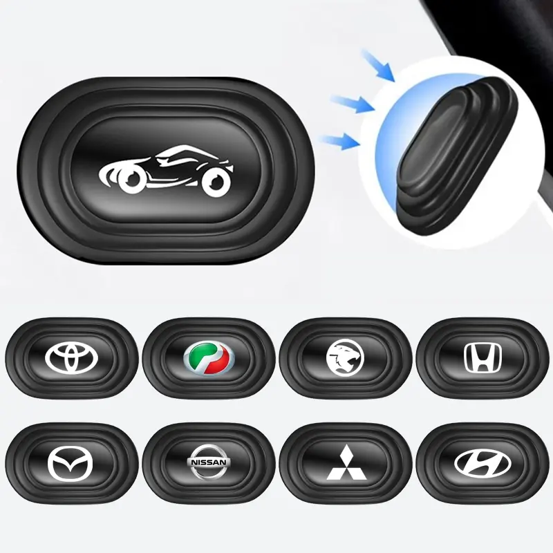 1PCS Car Door Anti-shock Silicone Pad Shock Absorbing Gasket Trunk Sound Soundproof Thickening Cushion Seal Stickers