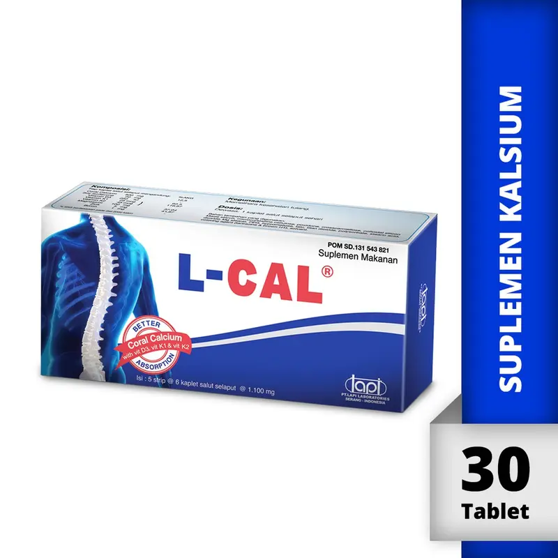 L-CAL Tablet Suplemen Kalsium Dan Tulang 1