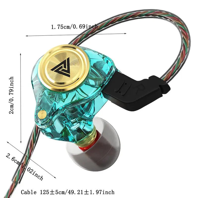 Wired Earphone with TypeC To 3.5mm Adapter, In-ear Design Headphone, Sound Quality Improvement Earphones for Gaming/Music/Live Streaming, Audio 3