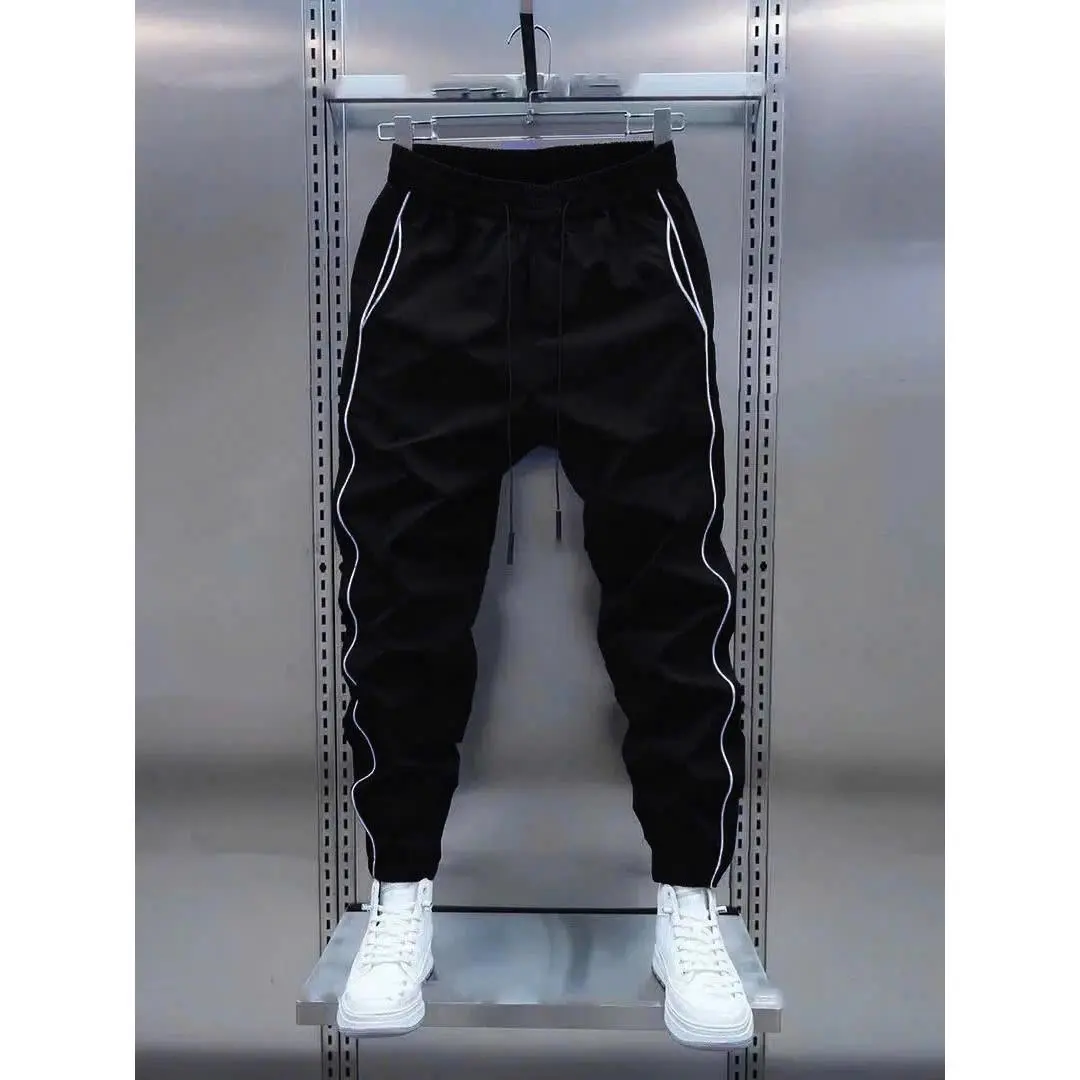 Quần Gió, Unisex, Dành Cho Nam Và Nữ, Eo Co Giãn, Quần Jogger Có Viền, Chất Lượng Siêu, QG125