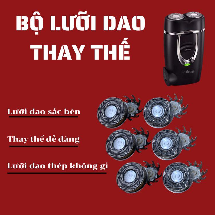 Lưỡi dao tự mài sắc bén, lưỡi dao thép không gỉ, lưỡi dao thay thế dễ dàng tiện lợi, máy cạo râu cho nam, dao cạo râu điện