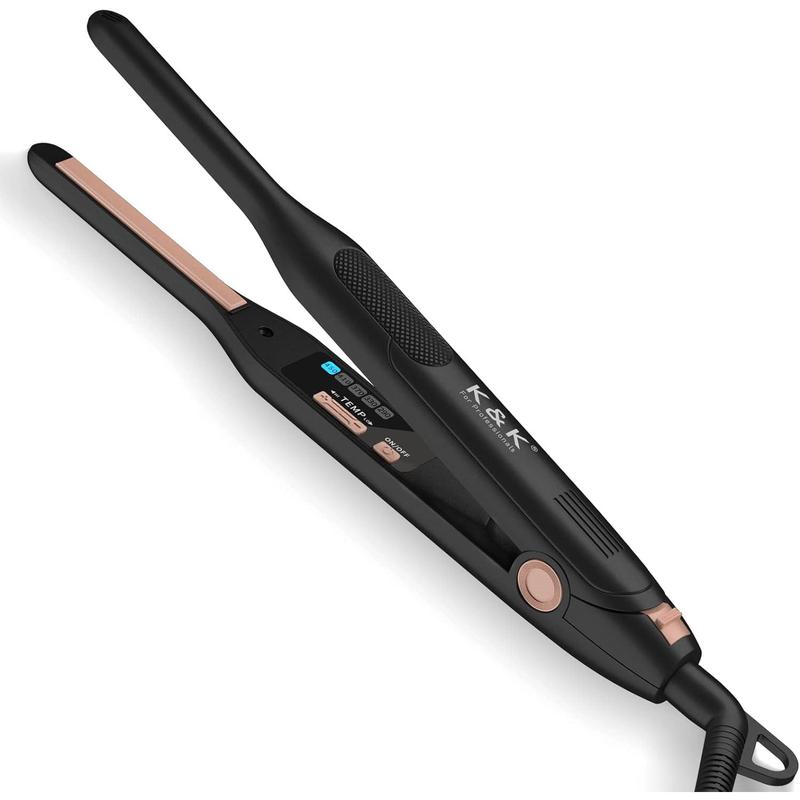 TikTok Shop Mini Flat Iron for Short Hair 3 10 inch Small Hair Straightener for Pixie Beard creamic Flat Iron for Women Dual Voltage Auto Shut Off