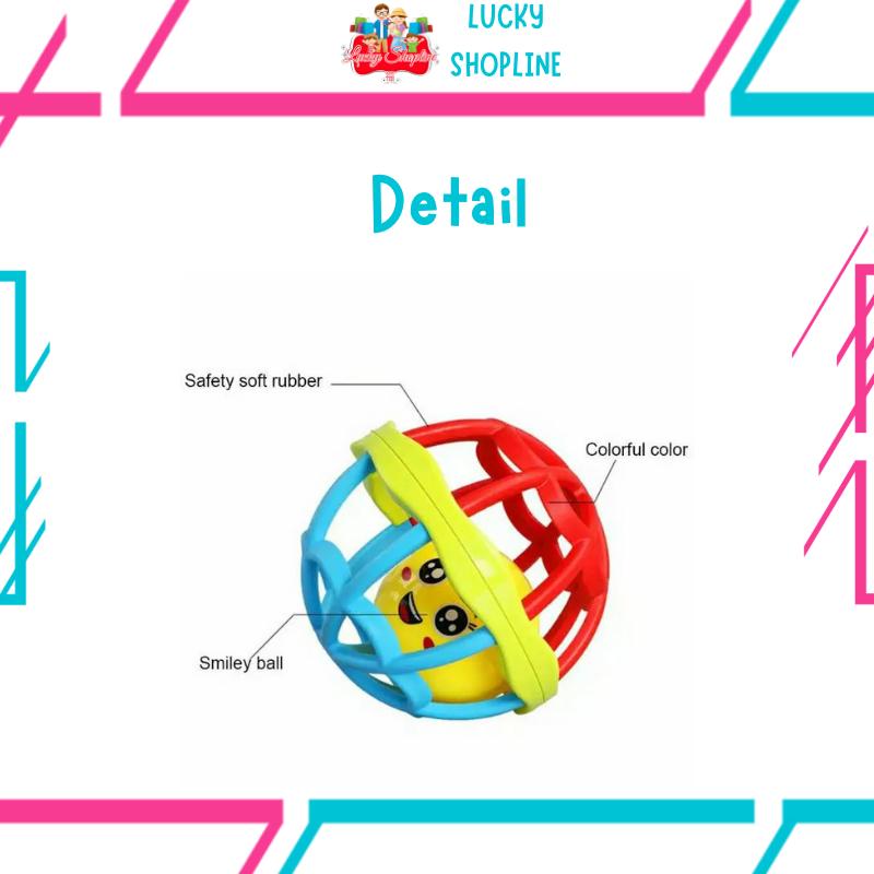 [BIG SALE] MAINAN KERINCINGAN Bentuk BOLA bahan karet lembut rattle Bayi Toys 2