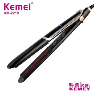 Kemei KM-2219 Catokan Rambut Infrared Ceramic Black 2 in 1 Multifungsi Curly