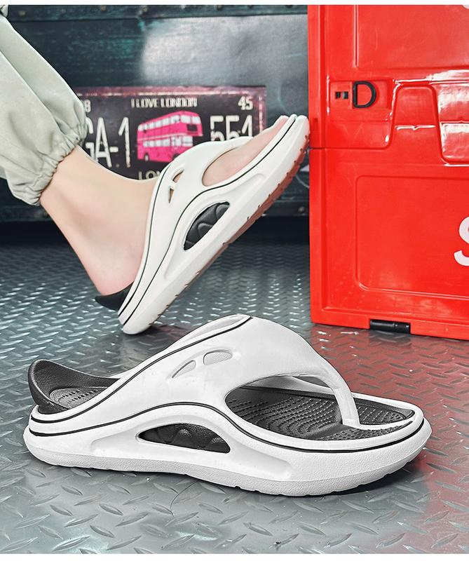 Product Introduction of Lovers Shoes Two-Color Thick Bottom Shit Feeling Eva Flip Flops Flip-Flops Outdoor Non-Slip Summer Beach Men's Shoes 20