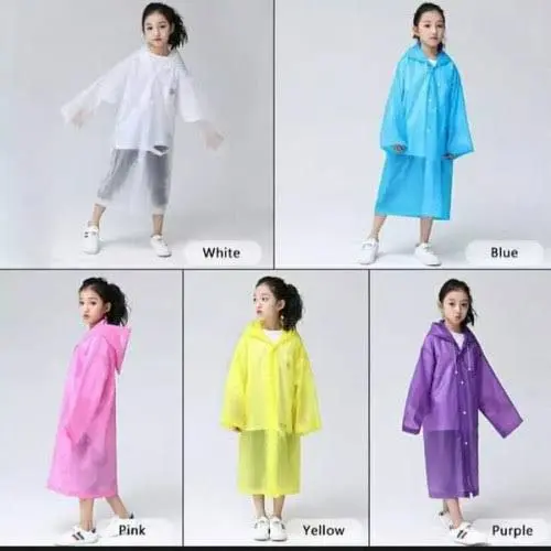Jas Hujan Anak EVA Raincoat Lightweight Unisex Terusan 1