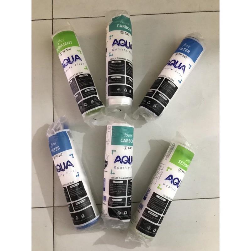 Bộ 3 Quả Lõi Lọc Nước 1-2-3 AQUA hàng Tốt Chất lượng 3