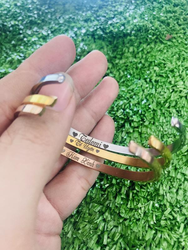  Vòng tay đôi Nam Nữ phong cách thanh lịch Khắc tên theo yêu cầu 