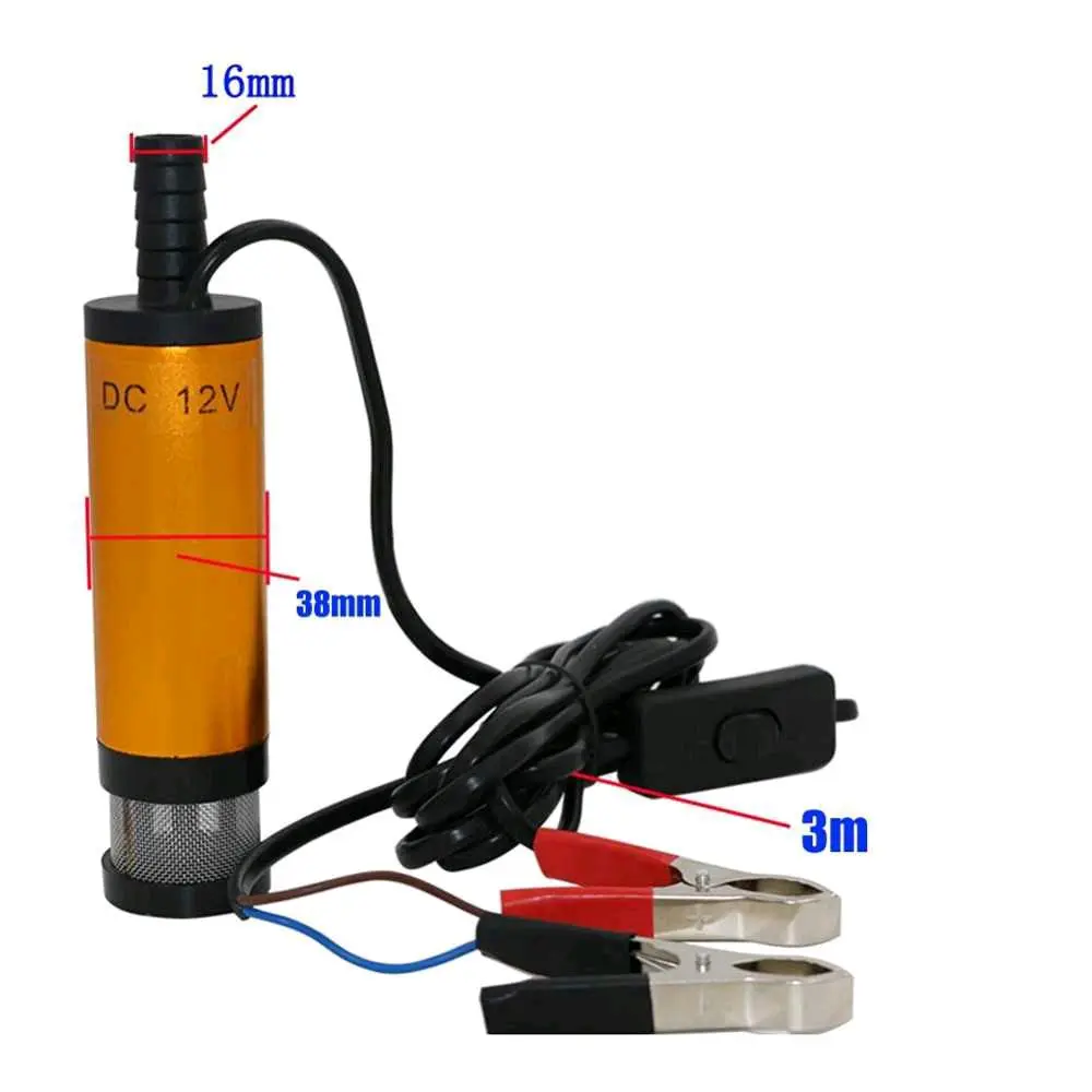 Pompa Celup Mini Portable Mesin Pompa Sedot Air Minyak Solar Arus Dc 12V Pompa 24 V pompa  solar  24  volt