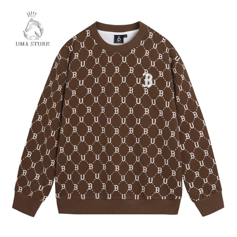 Áo Sweater Dài Tay BU của nhà UMA STORE - Chất nỉ 2 da dày dặn co dãn 4 chiều đen nâu be - Menswear - Tay Dài - Hoodie