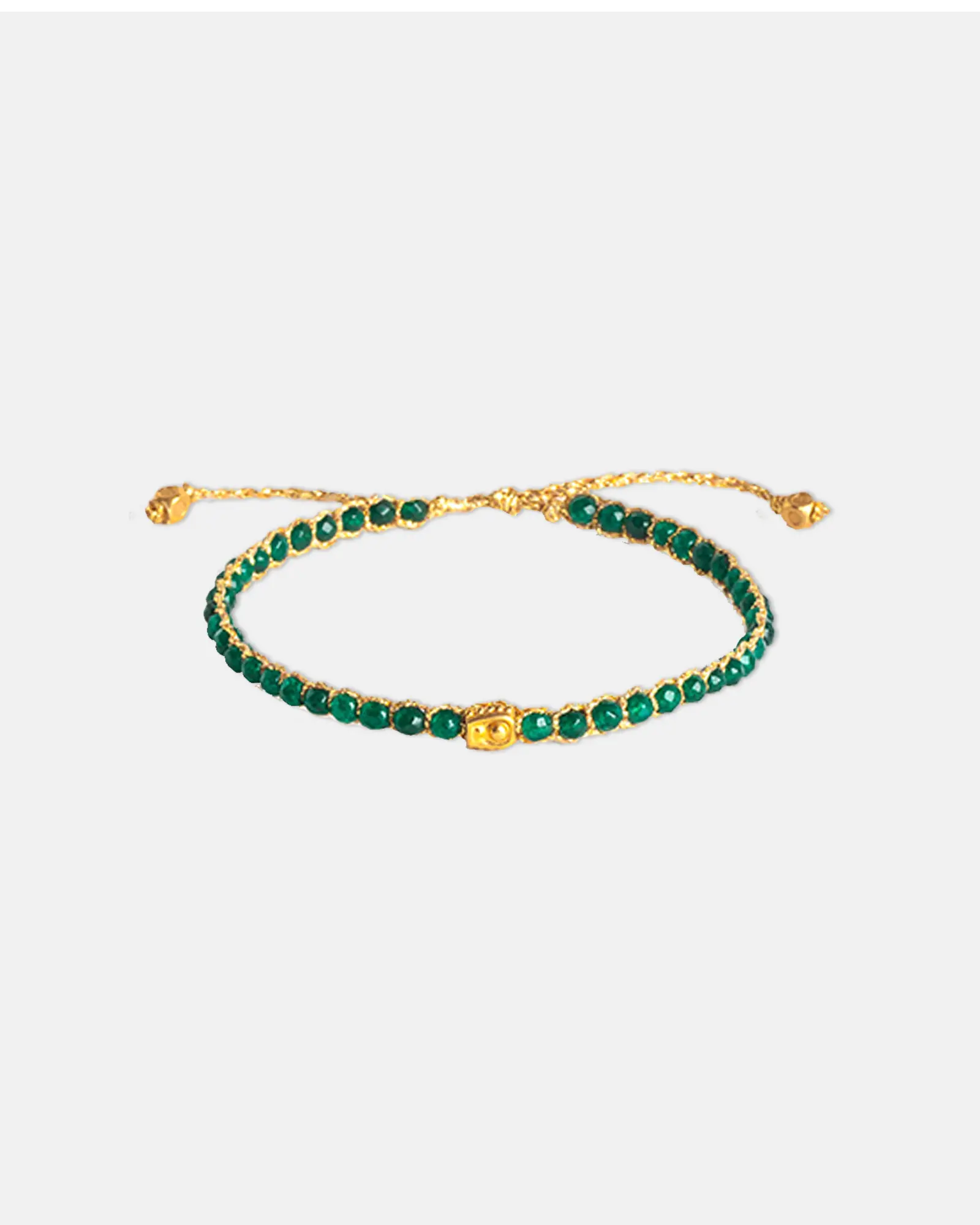 Green Emerald Agate Batu Semi mulia Semi precious stone  | Gemstone Bracelet for Women Aesthetic Samapura