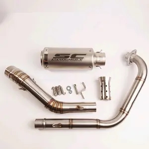 Knalpot IMPORT SC Project Titanium Series For Byson R15 Old V2 V3 V4 MT15 Vixion Xabre MegaPro Tiger GLPro CBX 150 CBR 150R CB150R Sonic MxKing Jupiter Z JupiterMx Satria Fu XSR 155 CS One Scorpio Z GSX150 R Full System PNP
