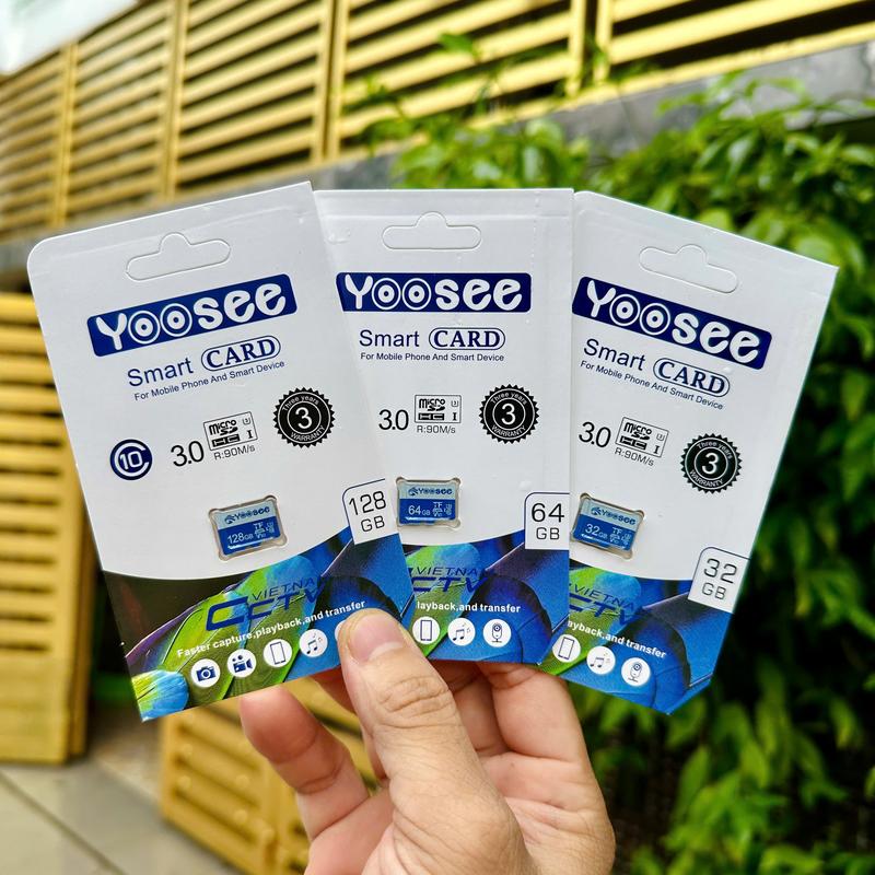 Thẻ Nhớ YOOSEE 128GB/64GB/32GB Tốc Độ Cao,Chuyên Dụng Cho Camera Wifi, Camera Hành Trình, Điện Thoại, Thiết Bị Điện Tử Chính Hãng Đèn