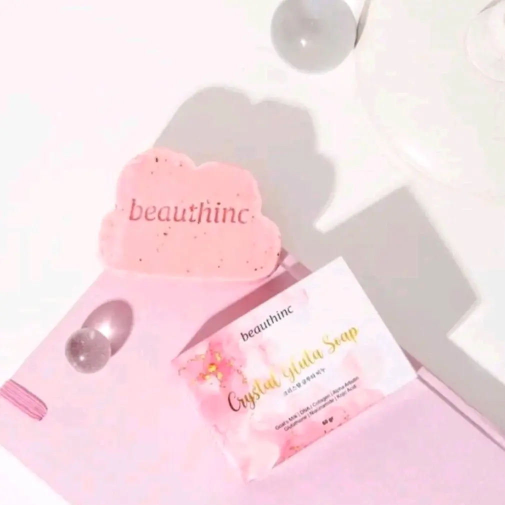 Crystal Gluta Soap 60gr Memudarkan Mencerahkan Membersihkan wajah Hitam Kusam