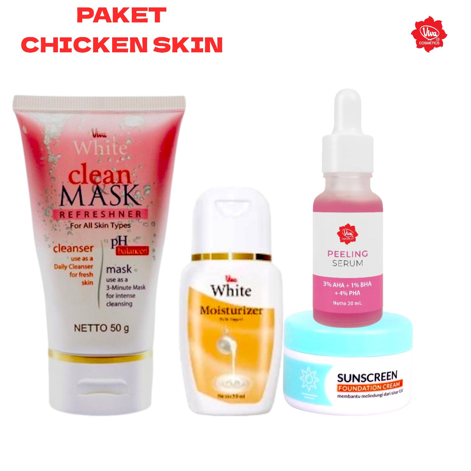 VIVA PAKET PERAWATAN BRUNTUSAN KOMEDO PORI CHICKEN SKIN ISI 4 PCS VIVA PAKET PERAWATAN BRUNTUSAN KOMEDO PORI CHICKEN SKIN ISI 4 PCS
