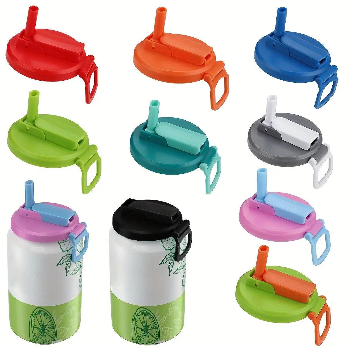 Coke Can Cup Lid, 4 Counts Reusable Can Cup Lid, Can Lid for Soda, Juice, Drinkware for Home Kitchen Picnic Dining Room