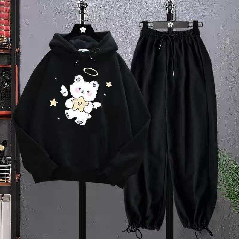 FREESHIP Sét bộ áo hoodie mũ cừu thiên thần MIX quần bom chunTHỜI TRANG HÀN QUỐC, Áo hoodie nam nữ thiết kế thời trang  Red Shop Fashion 1