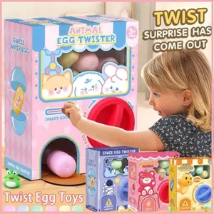 [COD]Blind Box Twist Egg Machine Cny Gift Box Set for Children Gashapon Machine Animal Doll Toys Mainan Telur Kejutan