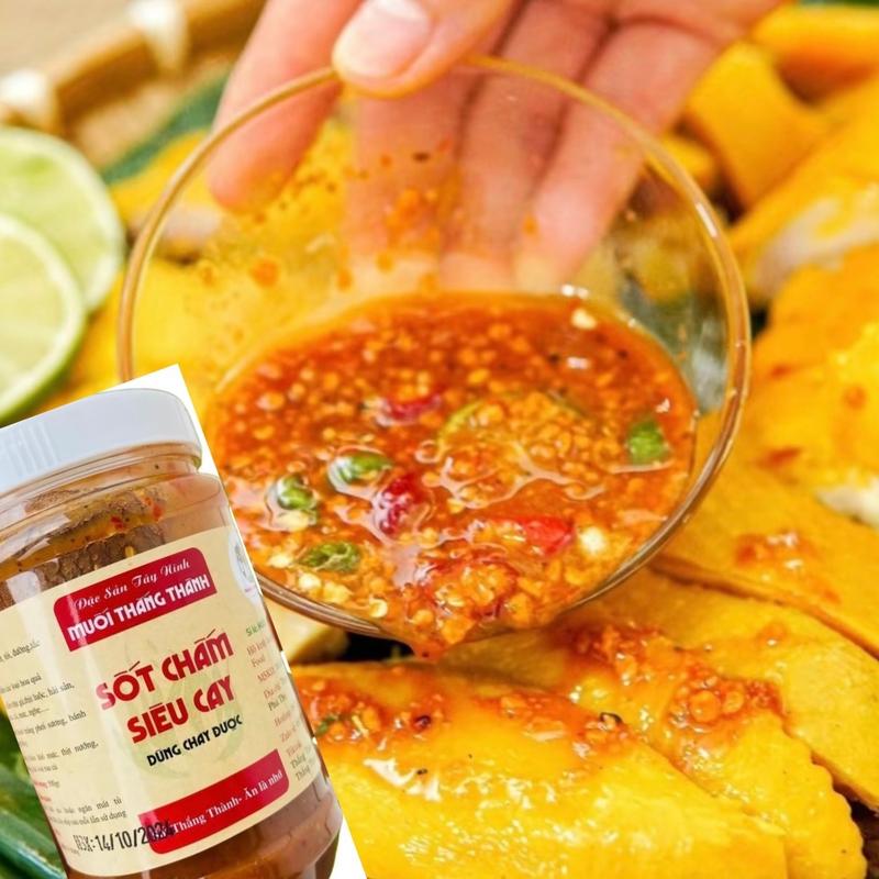 Siêu Cay-Cay Vừa Sốt Chấm Thắng Thành Food,Sốt Muối Tây Ninh,Muối chú hải chua cay mặn ngọt Nước Sốt Gia Vị Vị Chua muối gánh