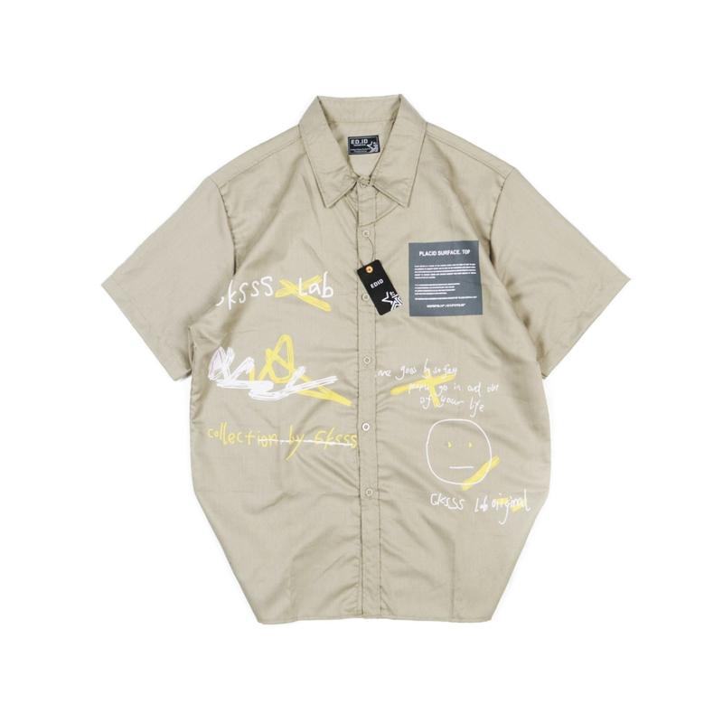 Kemeja Oversize Pria Gkss Lengan Pendek Atasan pria Oversize 3