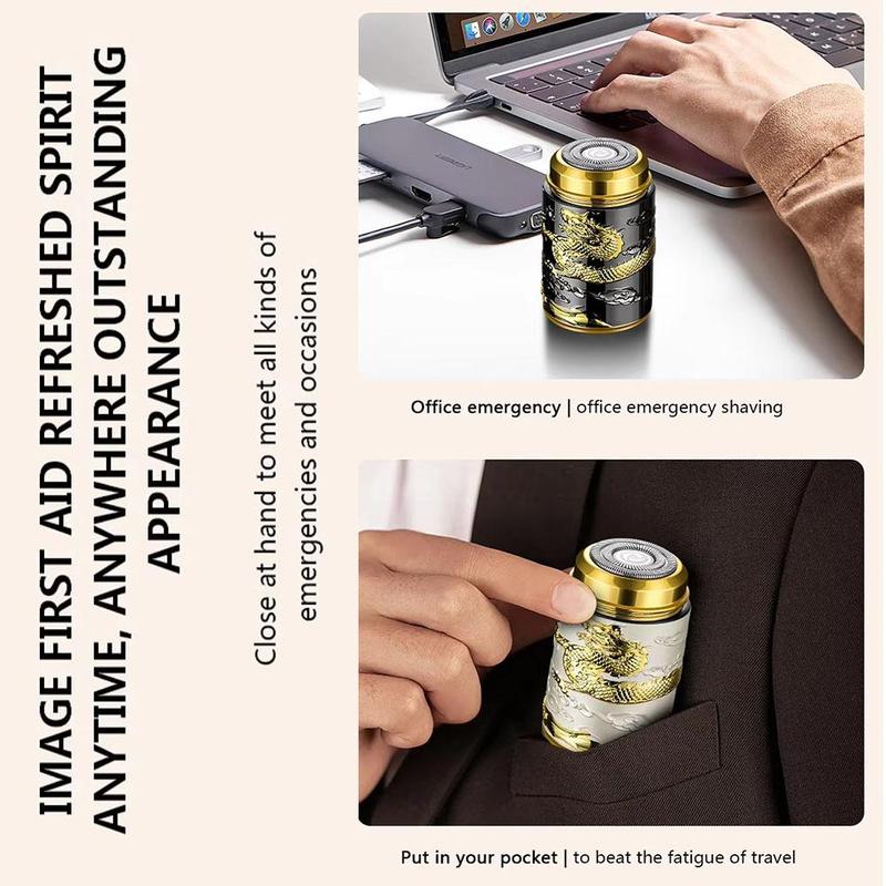 Product Introduction of Dragon Head Shaver For Men Mini Razor Portable Shaver USB Charging Dragon Pattern Car Razor Easy To Carry Durable 29