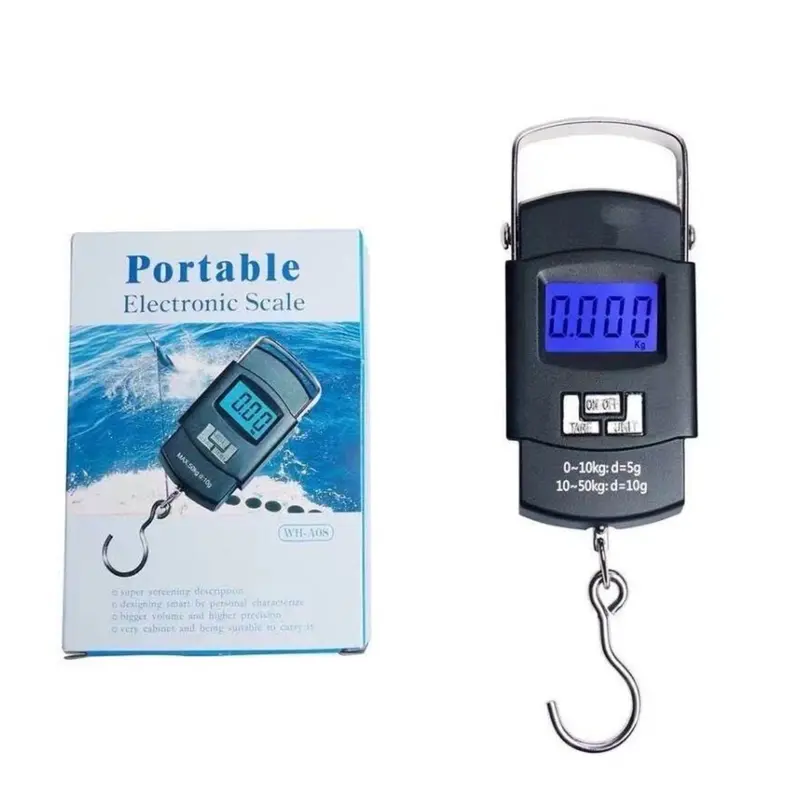 Cân Điện Tử Mini Cầm Tay Có Móc Treo Cân Cá 0