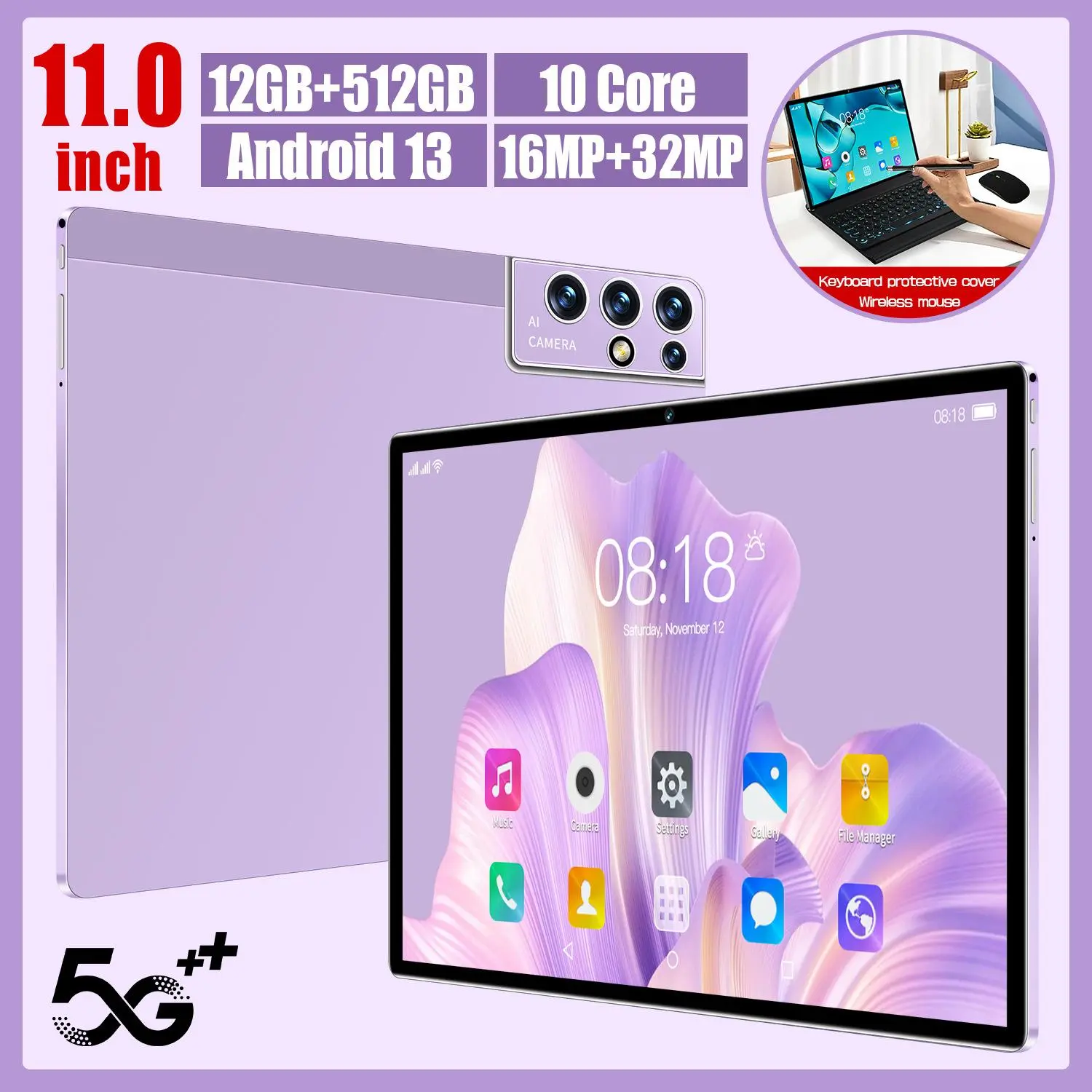 S23 Android Smart Tablet 10.1-inch Dual Card Dual standby 12+512 Google English version Metal Case Smartphone Cellphone