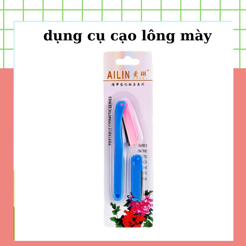 Bộ cạo lông mày 2 chi tiết giúp lông mày gọn gàng