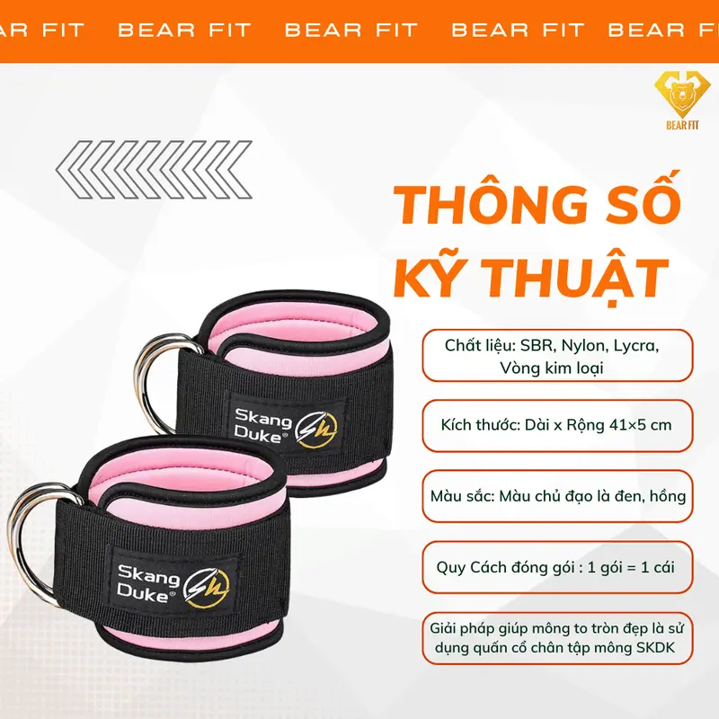 Quấn Cổ Chân Tập Gym , Tập Chân Mông Với Cáp Chính Hãng SKDK A586 1