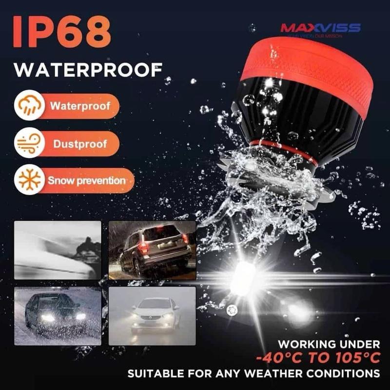 1 CẶP LED  H7 maxviss cho VINFAT LẮP ZIN , K CẦN THÊM RELAY , ĐÈN COS PHA . Phụ Tùng Đèn Pha 3