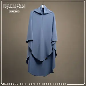 [ COD ] LONG KHIMAR CUTTING V NON PAD BAHAN SABRINA ANTI UV ( LIMITED SERIES ) - ICONIC ID