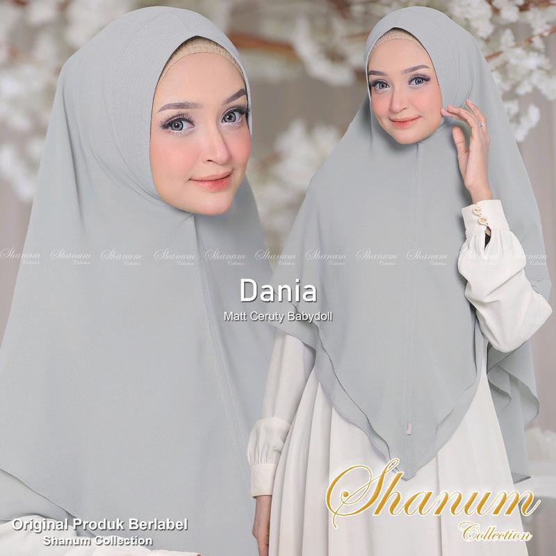 Khimar DANIA Kerudung syari jumbo ceruty babydoll premium 2