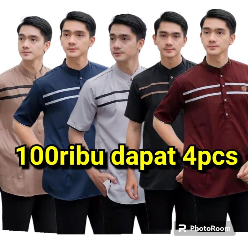 Product Introduction of 100ribu Dapat 4 Model Baju Koko Kurta Dewasa Katun Muslim 3