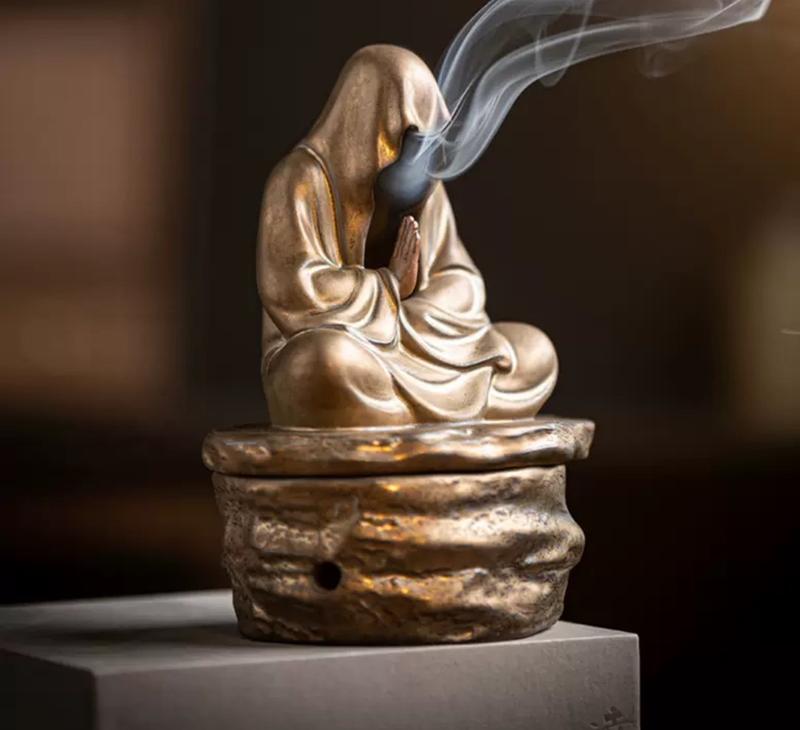 Tượng Xông Trầm Tịnh Tâm An Nhiên Decor Phòng Trang Trí Nhà Decor tuong  phattrangtri non  bộ tượng  giáng đồ phong 5