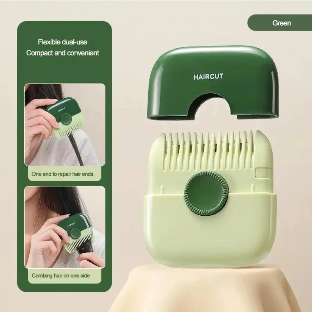 Baby Haircut And Grooming Comb, 2 In 1, Manual Children'S Haircut, Portable, Manual Scissors, Scissors For Bangs And Broken Hair