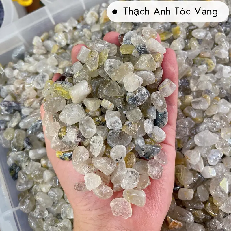 100gram Vụn Đá Ngũ Sắc Trang Trí Nhà Cửa Phong Thuỷ 4