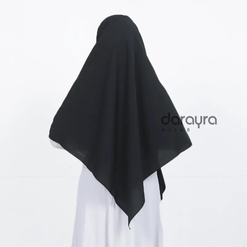Jilbab Jumbo Segi Empat Wolfis 150 x150 CM Jahit Tepi 2