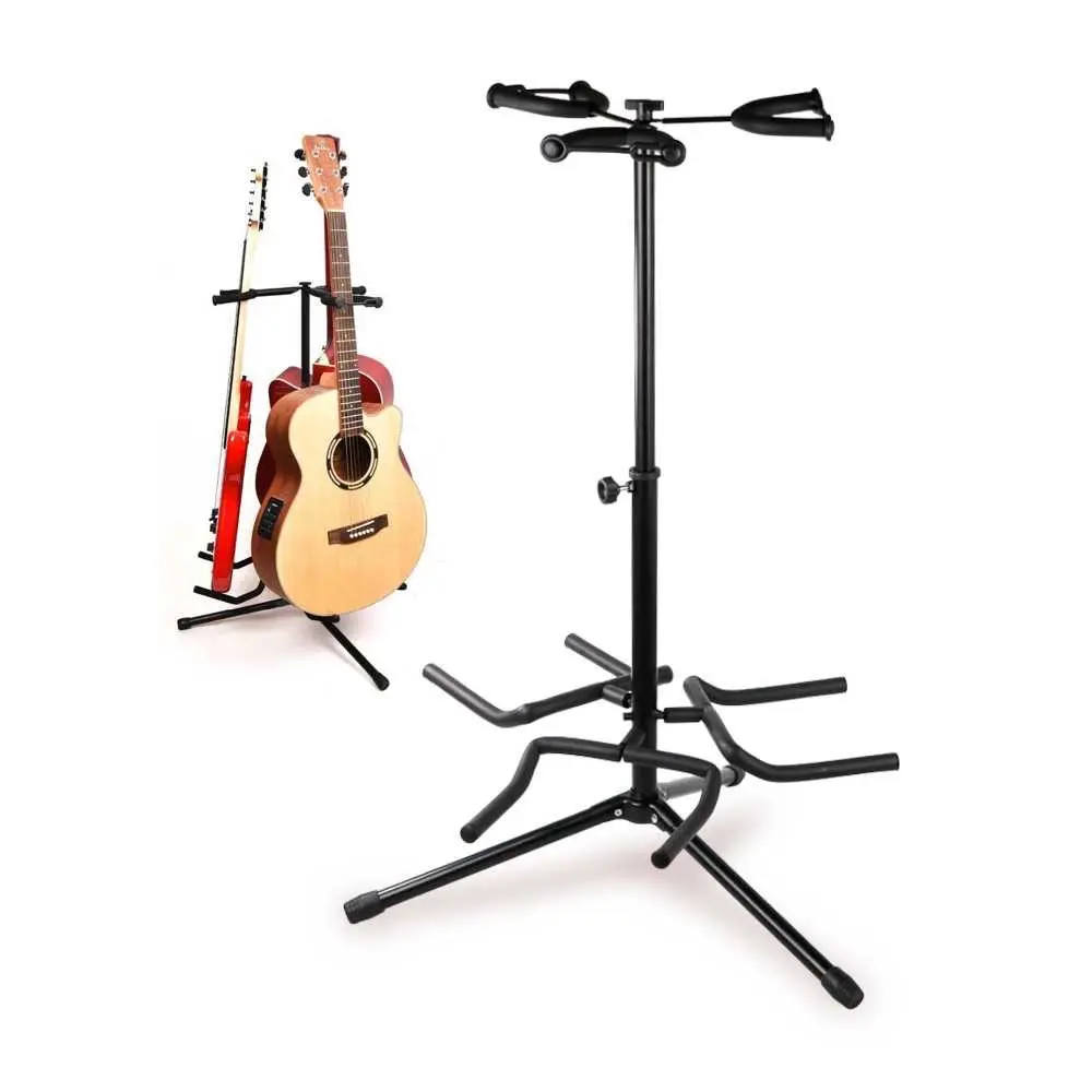 Stand gitar dan bass triple . 3 gitar/ bass sekaligus .kuat dan kokoh