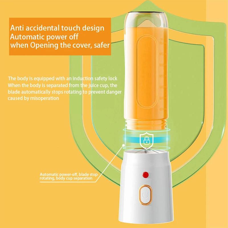Product Introduction of 2 in 1 Portable Fruit & Vegetable Camping Juicer, 1 Set USB Charging 2 in 1 Juicer, Multifunctional Fruit & Vegetable Juicer for Home Kitchen 2