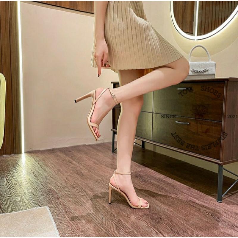 SANDAL CAO GÓT - GUỐC NỮ QUAI NGANG MẢNH - GIÀY THỜI TRANG QUAI CÀI 7P-9P S47…