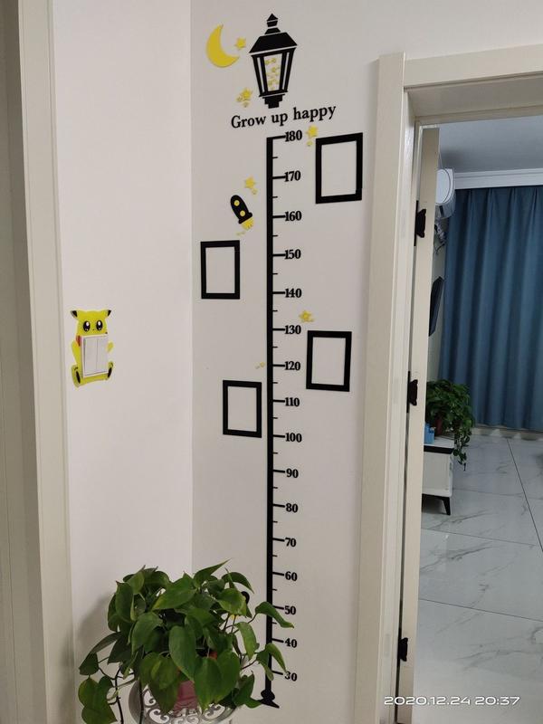 Product Introduction of 3d Height Wall Stickers Baby Height Ruler Removable Children's Room Decoration Self-Adhesive Acrylic Stickers 8