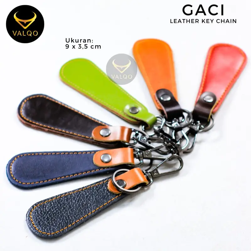 [VALQO] GACI Gantungan Kunci Kulit Sapi Mobil Motor Lemari Laci Souvenir 2