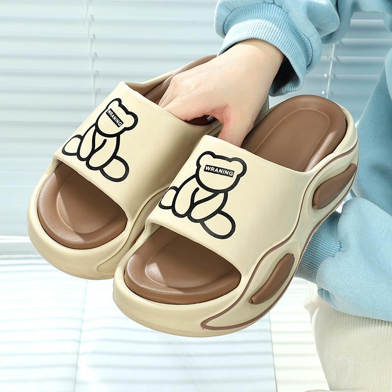 Dép Nữ Quai Ngang Độn Đế 3 Mầu D28 Gấu Ngồi Siêu Xinh Hót Trends Nhất Năm Nay 3