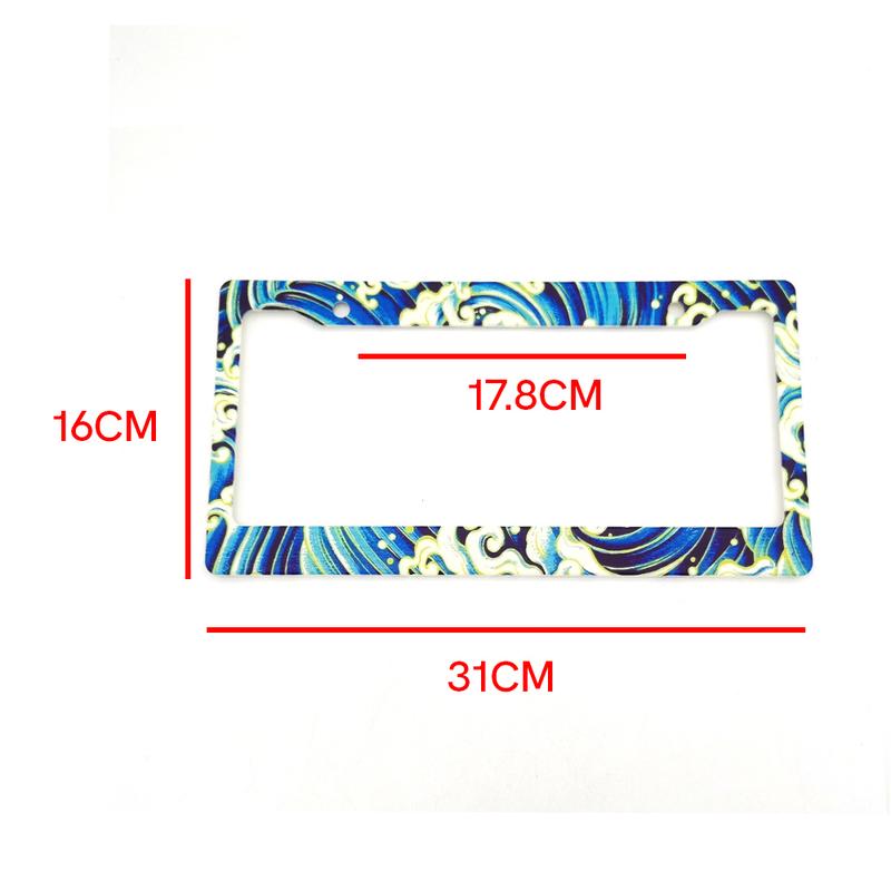 Product Introduction of Spot Goods COD 1PCS Car License Plate Frame Standard ABS JDM Style For Decoration Auto Number Plate Frame 22